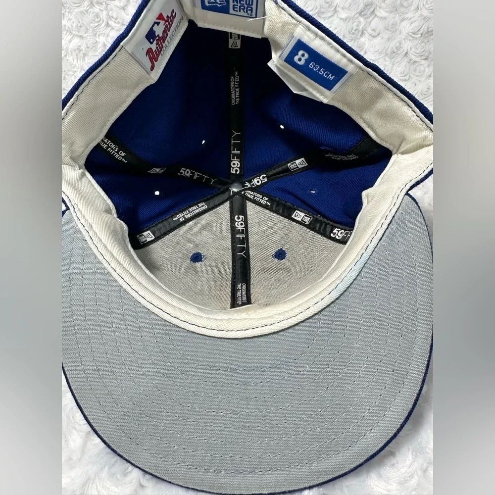 New York Mets Mens New Era 59Fifty Fitted 8 MLB WOOL Baseball Cap NWOT - Picture 5 of 6